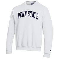 Sweat-shirt en polaire blanc Champion Penn State Nittany Lions Basic Arch pour homme