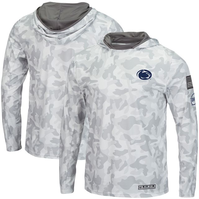 Colosseum Arctic Camo Penn State Nittany Lions OHT Military Appreciation Haut à capuche manches longues pour homme