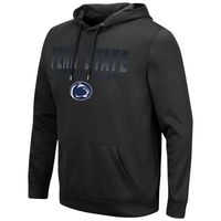 Men's Colosseum Black Penn State Nittany Lions Blackout 3.0 Pullover Hoodie