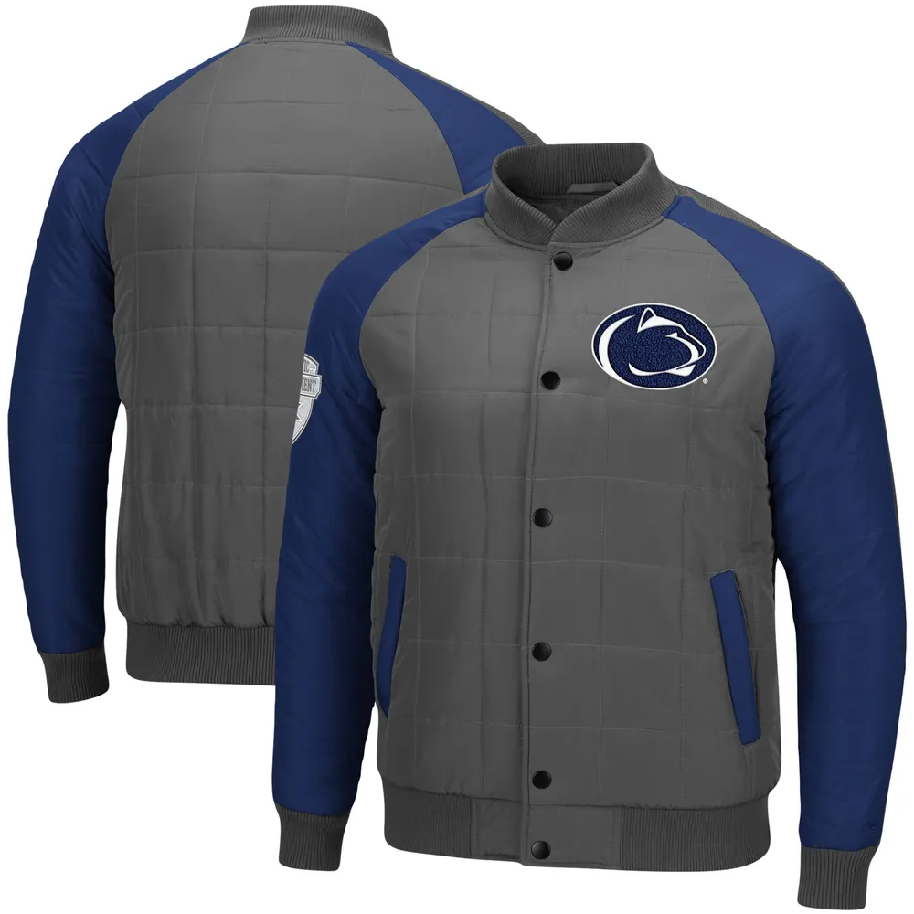 Men's Nike Navy Penn State Nittany Lions Full-Zip Bomber Jacket