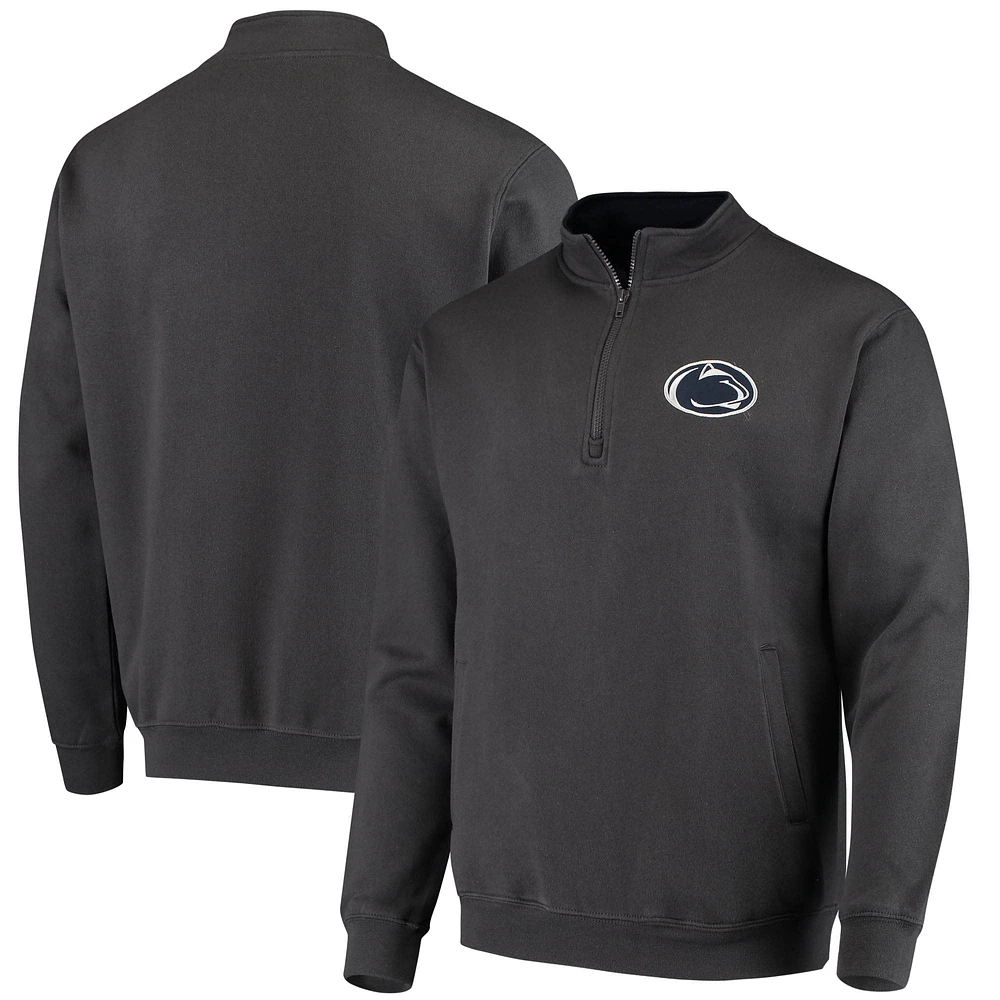 Men's Colosseum Charcoal Penn State Nittany Lions Tortugas Logo Quarter-Zip Jacket