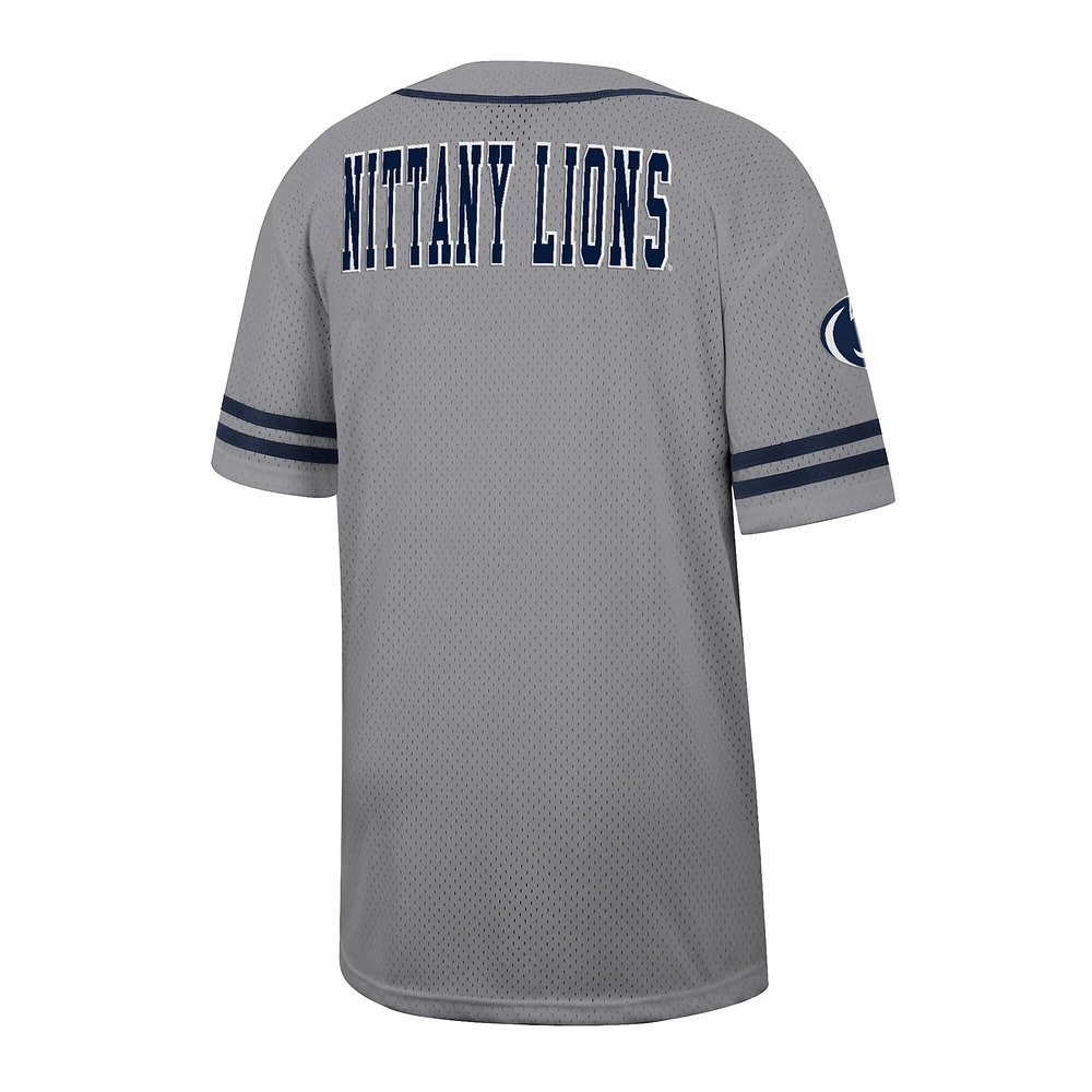 Maillot de baseball Penn State Nittany Lions Free Spirited pour homme, gris Colosseum