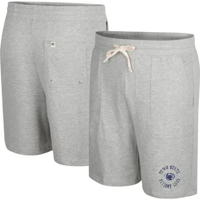 Men's Colosseum Heather Gray Penn State Nittany Lions Love To Hear This Terry Shorts