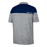 Men's Colosseum Heathered Gray/Navy Penn State Nittany Lions Birdie Polo