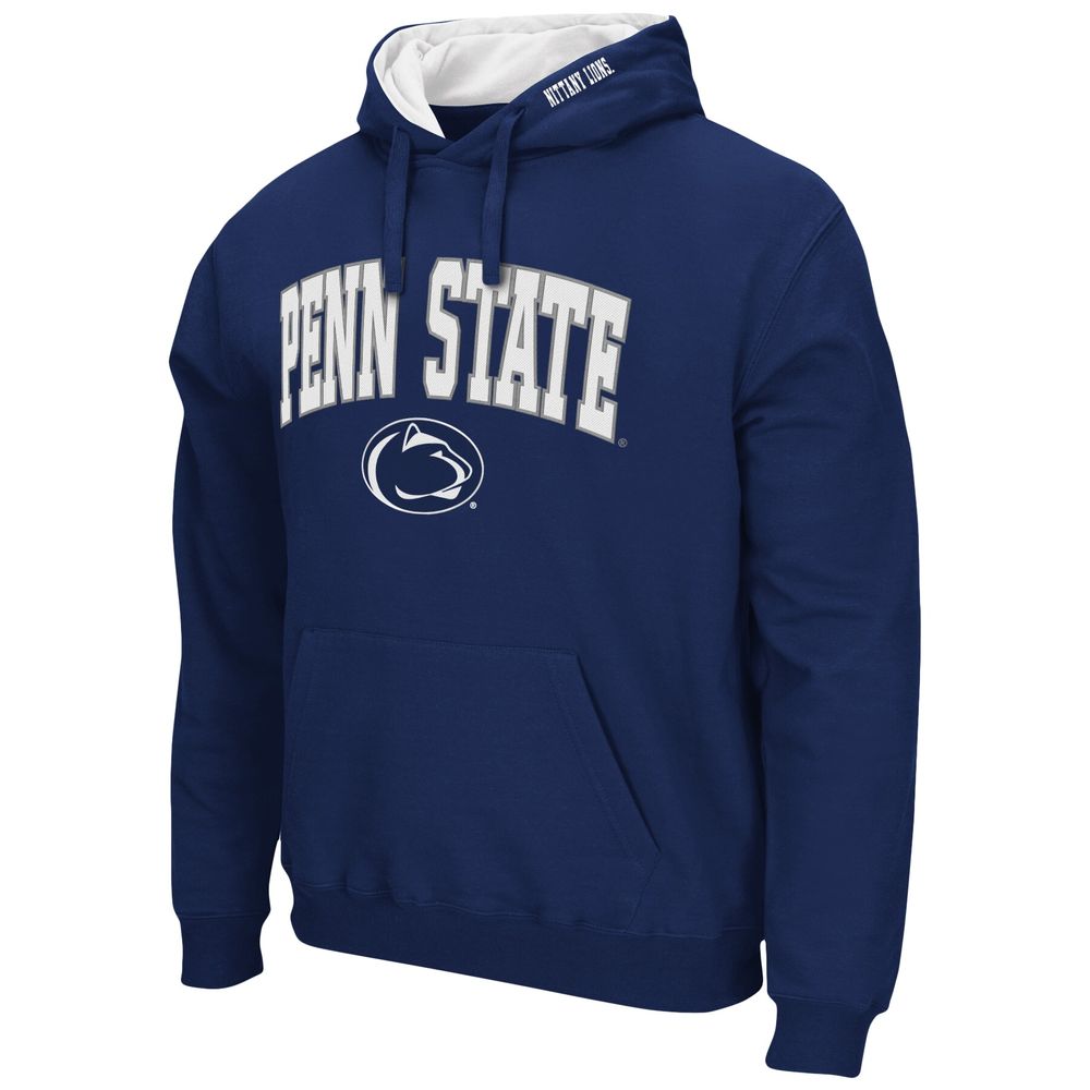 Men's Colosseum Navy Penn State Nittany Lions Arch & Logo 3.0 Pullover Hoodie