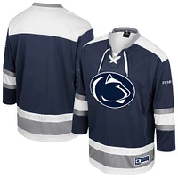 Men's Colosseum  Navy Penn State Nittany Lions Athletic Machine Fashion Hockey Jersey