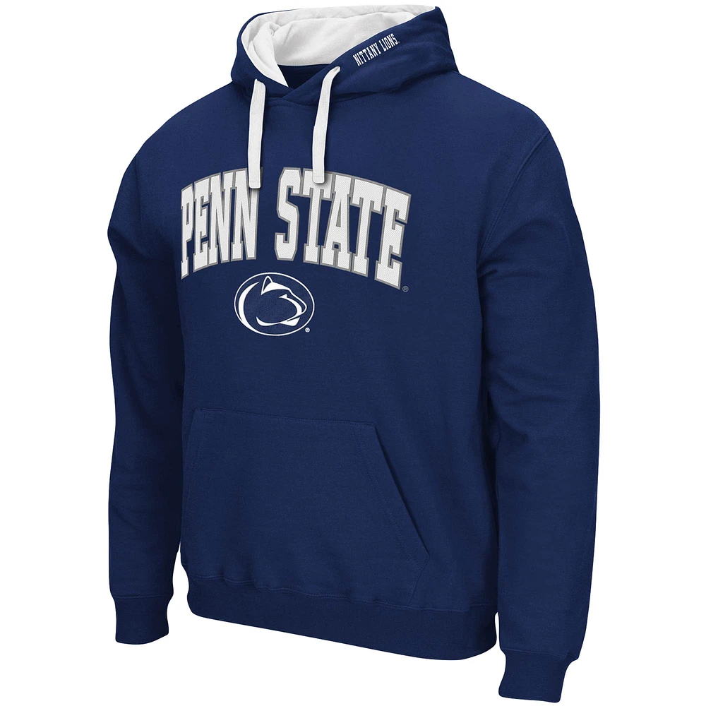 Men's Colosseum Navy Penn State Nittany Lions Big & Tall Arch Logo 2.0 Pullover Hoodie