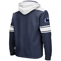 Men's Colosseum Navy Penn State Nittany Lions Big & Tall Hockey Lace-Up Pullover Hoodie