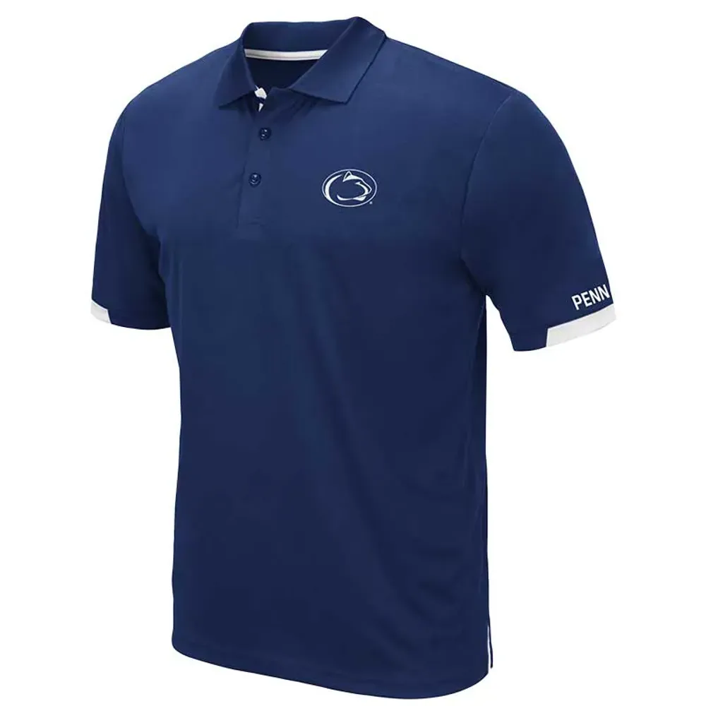 Men's Colosseum Navy Penn State Nittany Lions Big & Tall Santry Polo