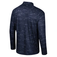 Men's Colosseum Navy Penn State Nittany Lions Carson Raglan Quarter-Zip Jacket