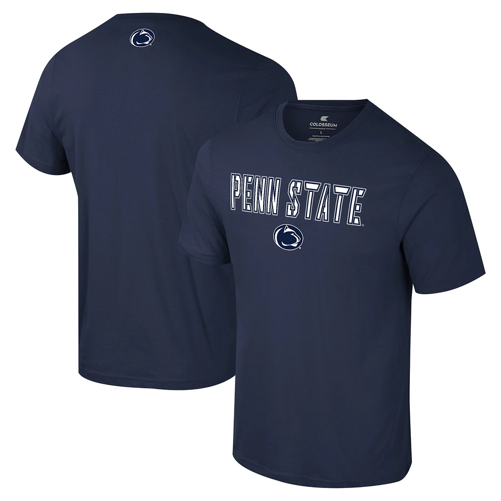 Men's Colosseum Navy Penn State Nittany Lions Color Pop Active Blend T-Shirt