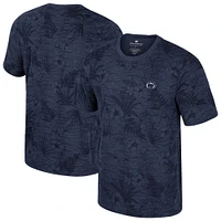 Men's Colosseum Navy Penn State Nittany Lions Floral Printed T-Shirt