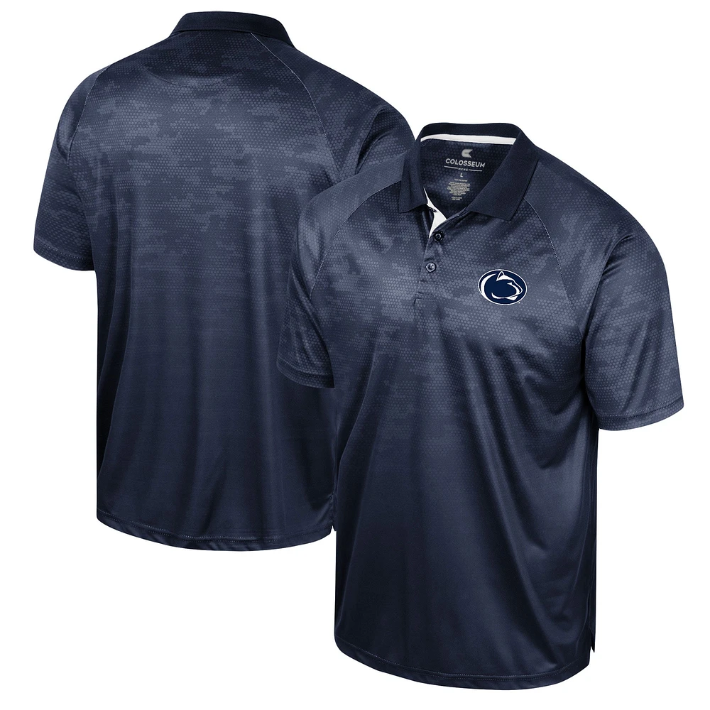 Polo Colosseum Navy Penn State Nittany Lions en nid d'abeille pour homme