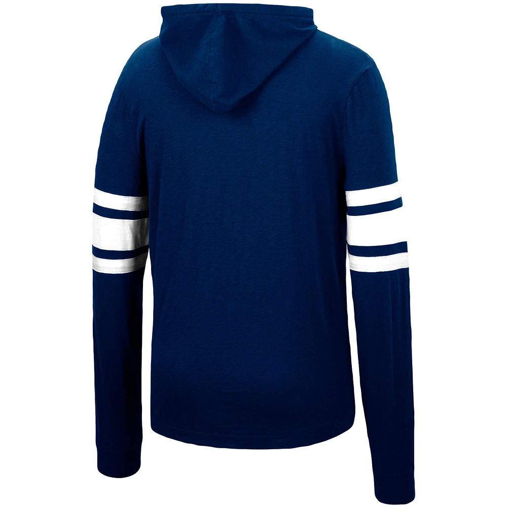 Men's Colosseum Navy Penn State Nittany Lions Lebowski Hoodie Long Sleeve T-Shirt