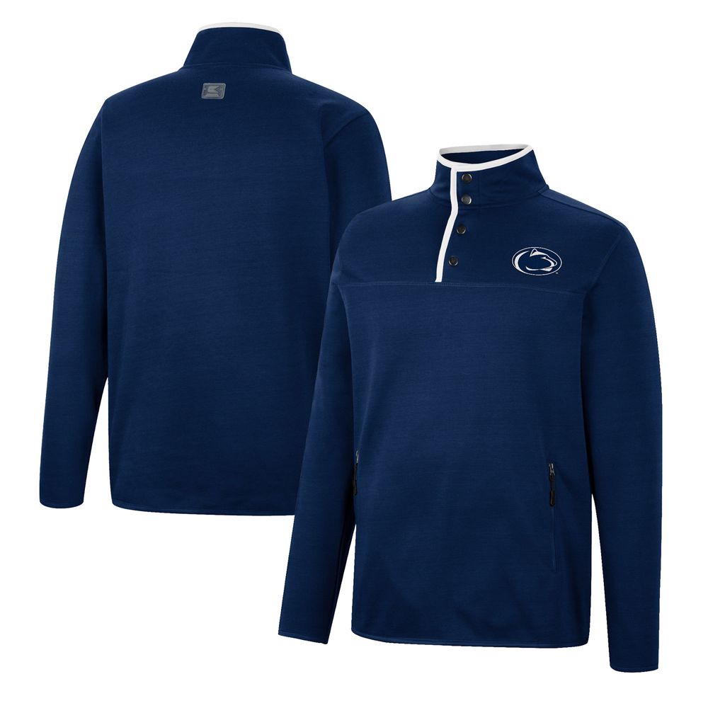 Men's Colosseum Navy Penn State Nittany Lions Rebound Quarter-Snap Jacket