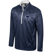 Colosseum Navy Penn State Nittany Lions The Machine Veste à demi-fermeture éclair pour homme