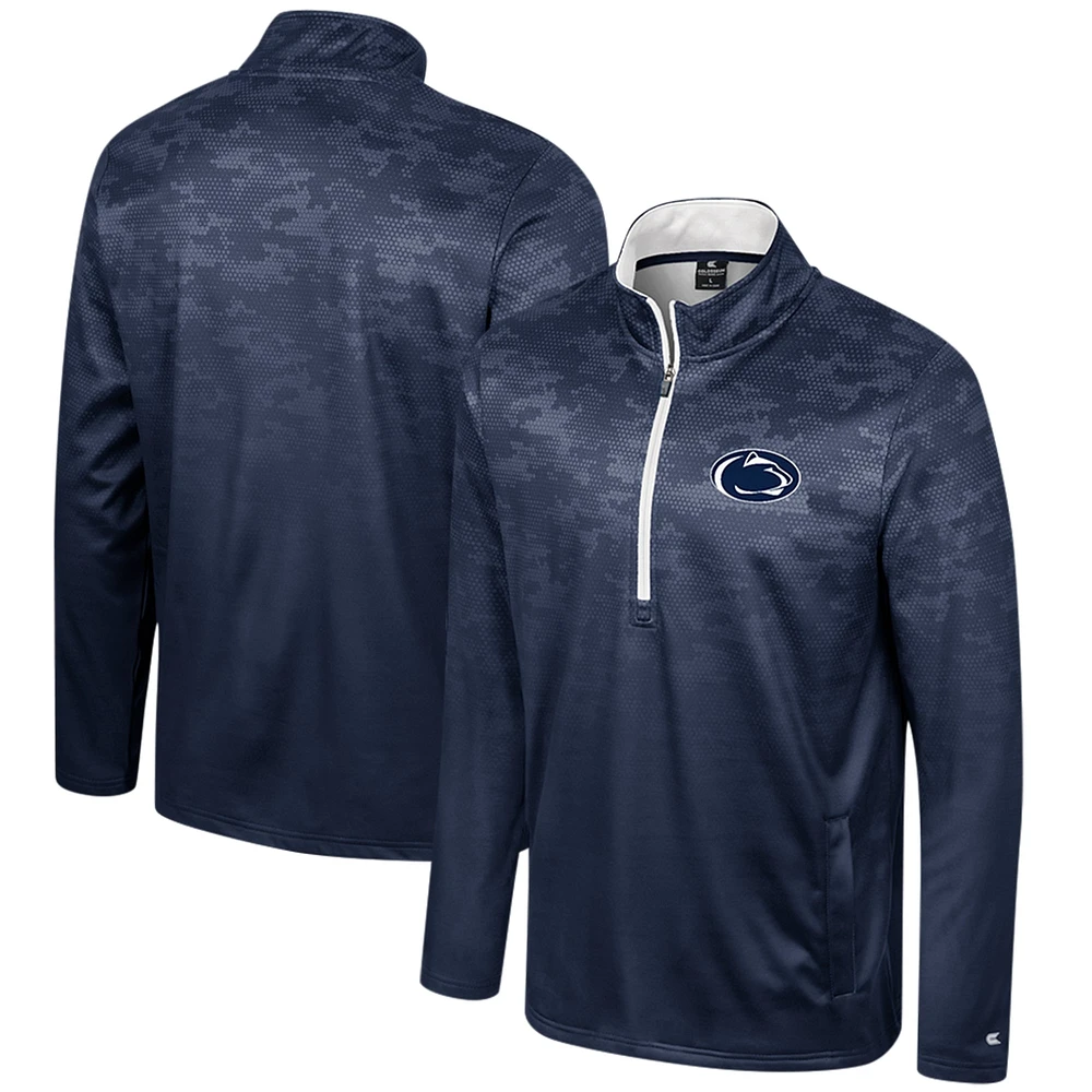 Colosseum Navy Penn State Nittany Lions The Machine Veste à demi-fermeture éclair pour homme