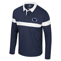 Polo à manches longues pour homme Colosseum Navy Penn State Nittany Lions Too Cool For School