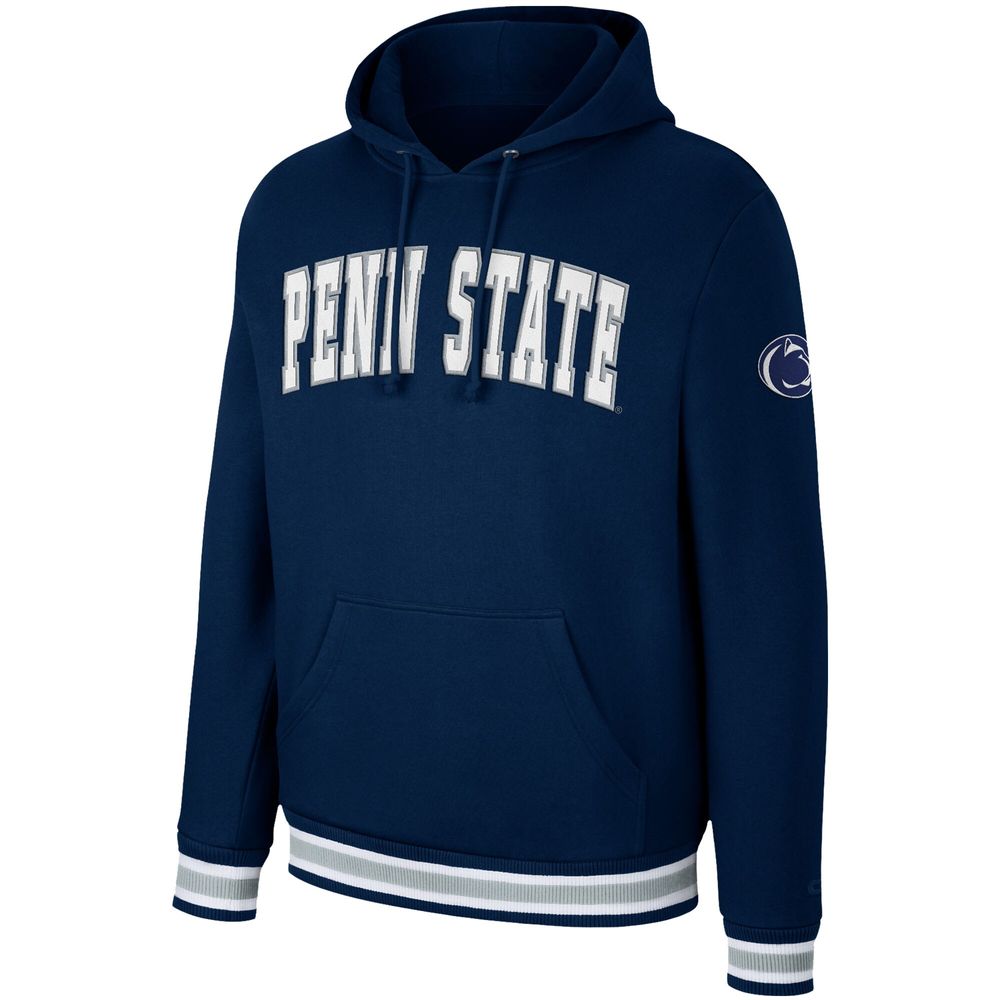 Men's Colosseum Navy Penn State Nittany Lions Varsity Arch Pullover Hoodie