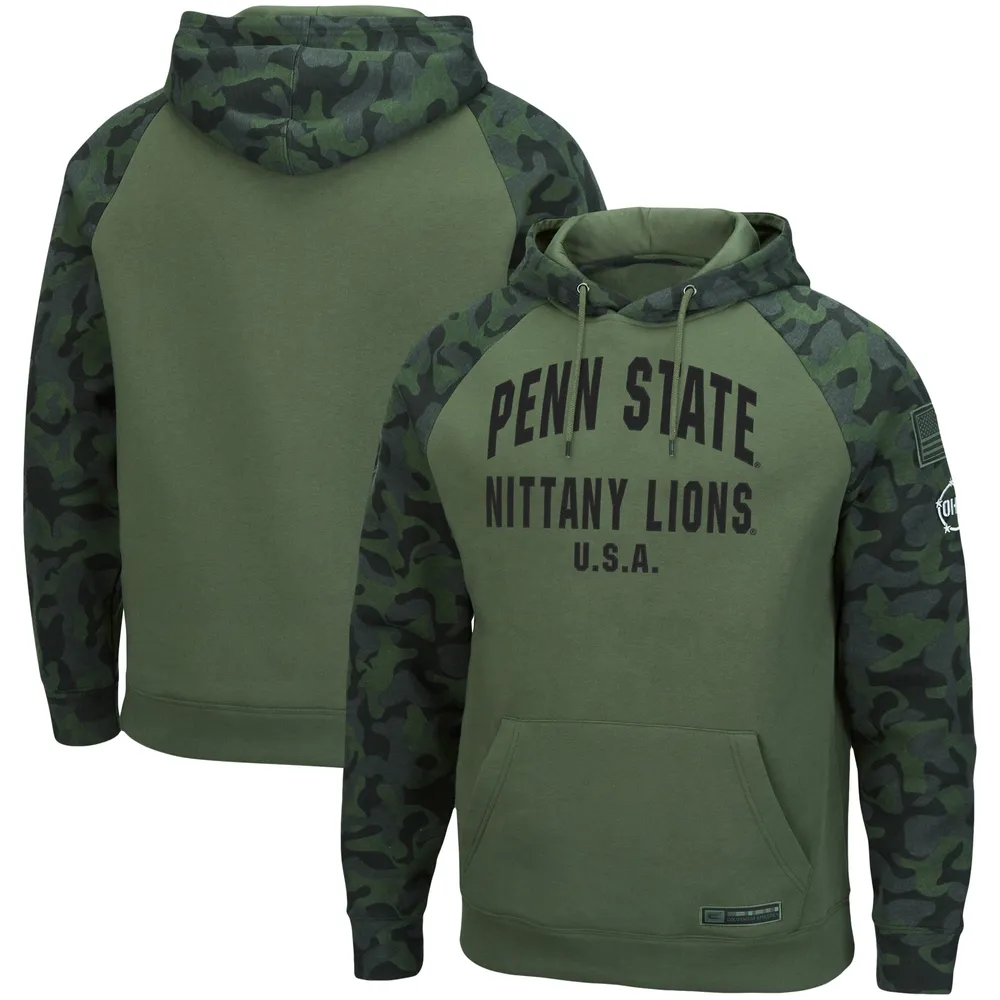 Youth Colosseum Black/Camo Penn State Nittany Lions OHT Military  Appreciation Raglan Long Sleeve T-Shirt