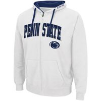 Men's Colosseum White Penn State Nittany Lions Big & Tall Full-Zip Hoodie