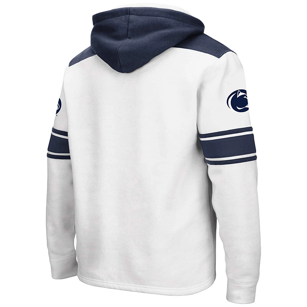 Men's Colosseum White Penn State Nittany Lions Lace-Up 2.0 Pullover Hoodie