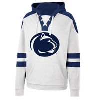 Men's Colosseum White Penn State Nittany Lions Lace-Up 4.0 Pullover Hoodie