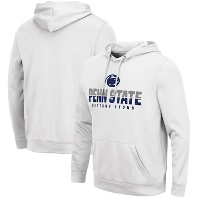 Men's Colosseum White Penn State Nittany Lions Lantern Pullover Hoodie