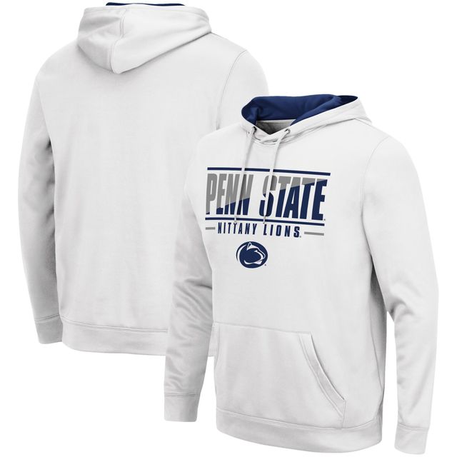 Sweat à capuche Colosseum White Penn State Nittany Lions Slash Stack 2.0 pour homme