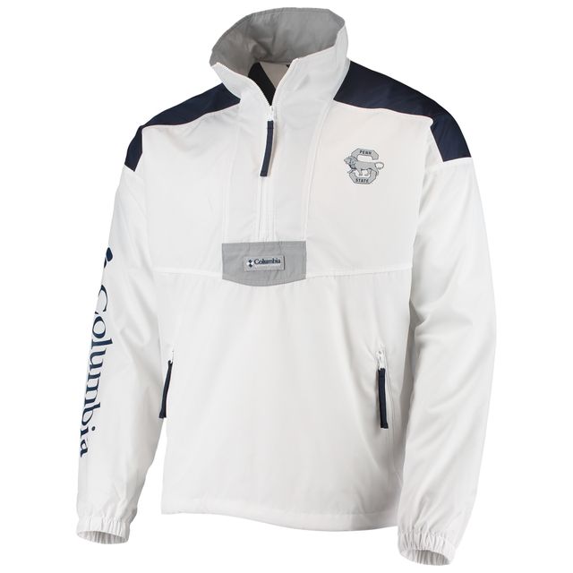 Columbia White Penn State Nittany Lions Santa Ana Anorak Quarter-Zip Veste pour homme