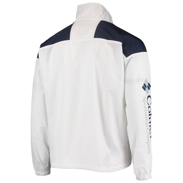 Columbia White Penn State Nittany Lions Santa Ana Anorak Quarter-Zip Veste pour homme