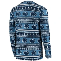 Concepts Sport Navy Penn State Nittany Lions Ugly Sweater Knit Haut à manches longues et ensemble pantalon