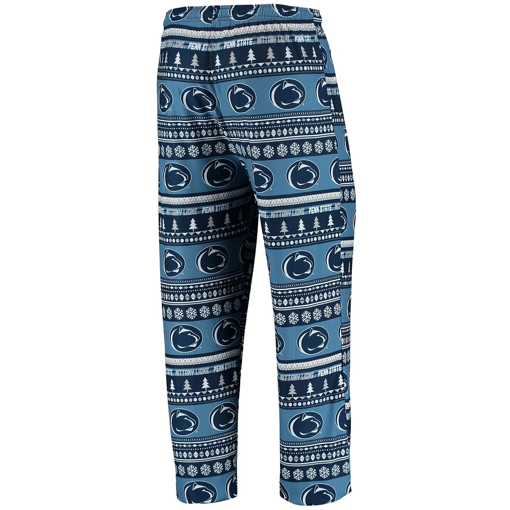 Concepts Sport Navy Penn State Nittany Lions Ugly Sweater Knit Haut à manches longues et ensemble pantalon