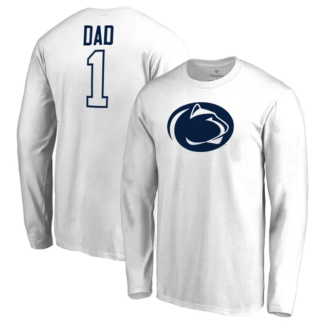 Men's Fanatics Branded Navy Dallas Cowboys #1 Dad Long Sleeve T-Shirt