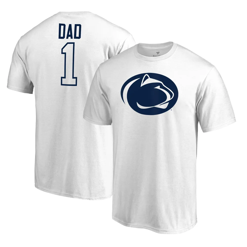 Men's Fanatics Branded Blue Detroit Lions #1 Dad T-Shirt