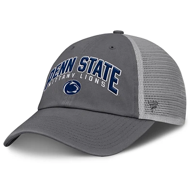 Casquette ajustable Ionic Trucker pour homme de la marque Fanatics, charbon de bois, Penn State Nittany Lions