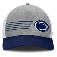 Casquette ajustable pour homme Fanatics Heather Grey/Navy Penn State Nittany Lions Profile Trucker