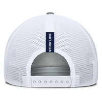 Casquette ajustable pour homme Fanatics Heather Grey/Navy Penn State Nittany Lions Profile Trucker