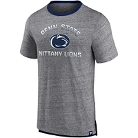 T-shirt de record personnel Fanatics pour hommes, gris chiné, Penn State Nittany Lions