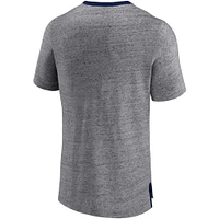 T-shirt de record personnel Fanatics pour hommes, gris chiné, Penn State Nittany Lions