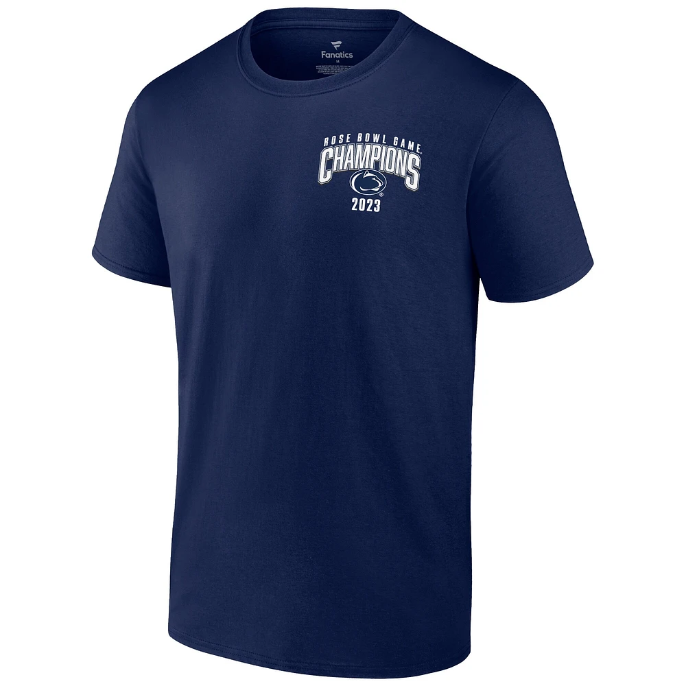 T-shirt Fanatics Navy Penn State Nittany Lions 2023 Rose Bowl Champions pour hommes