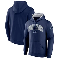 Men's Fanatics Navy Penn State Nittany Lions Arch & Logo Tackle Twill Pullover Hoodie