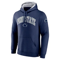 Men's Fanatics Navy Penn State Nittany Lions Arch & Logo Tackle Twill Pullover Hoodie