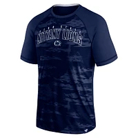 Men's Fanatics Navy Penn State Nittany Lions Arch Outline Raglan T-Shirt