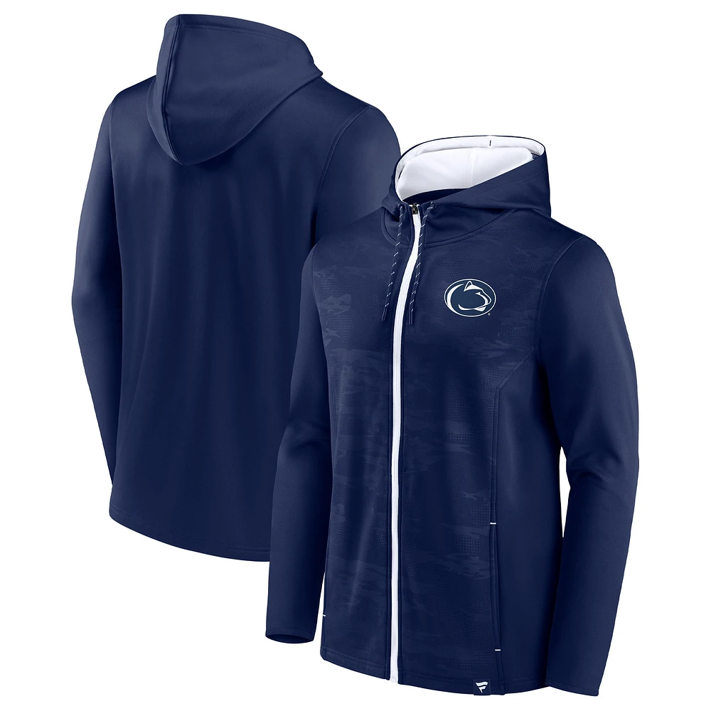 Men's Fanatics Navy Penn State Nittany Lions Ball Carrier Full-Zip Hoodie