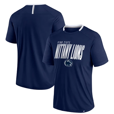 T-shirt fanatique pour homme Penn State Nittany Lions Defender Fade Slant bleu marine