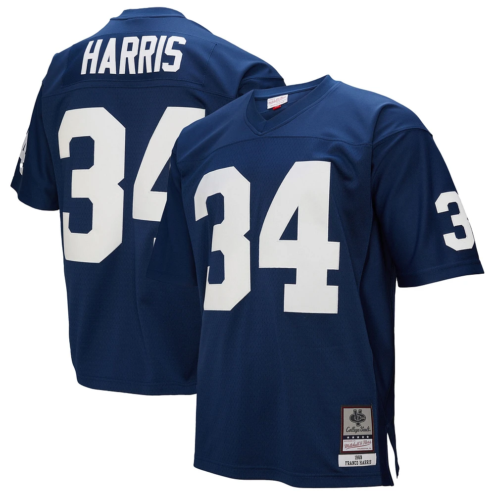 Men's Franco Harris Navy Penn State Nittany Lions 1969 Throwback Jersey