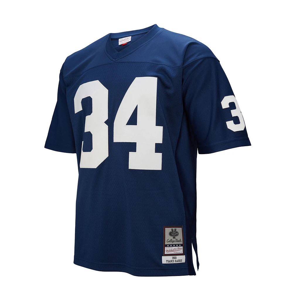 Maillot rétro Penn State Nittany Lions 1969 pour homme Franco Harris bleu marine