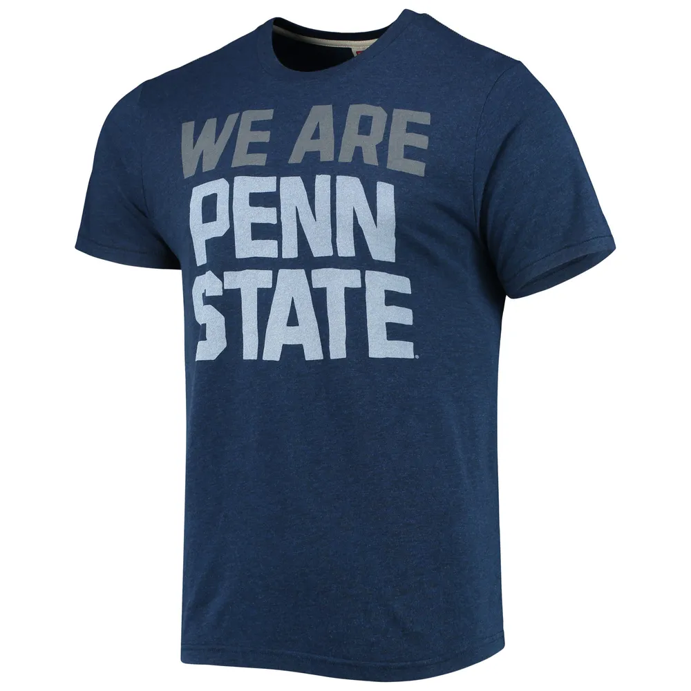 Men's Homage Heathered Navy Penn State Nittany Lions Local Tri-Blend T-Shirt