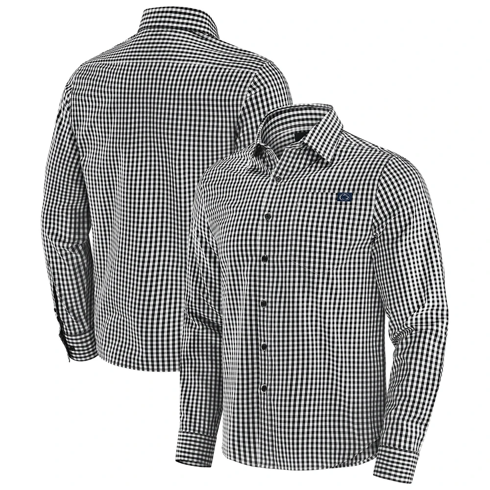 Men's J. Palmer Black Penn State Nittany Lions Dual Threat Long Sleeve Button-Up Shirt